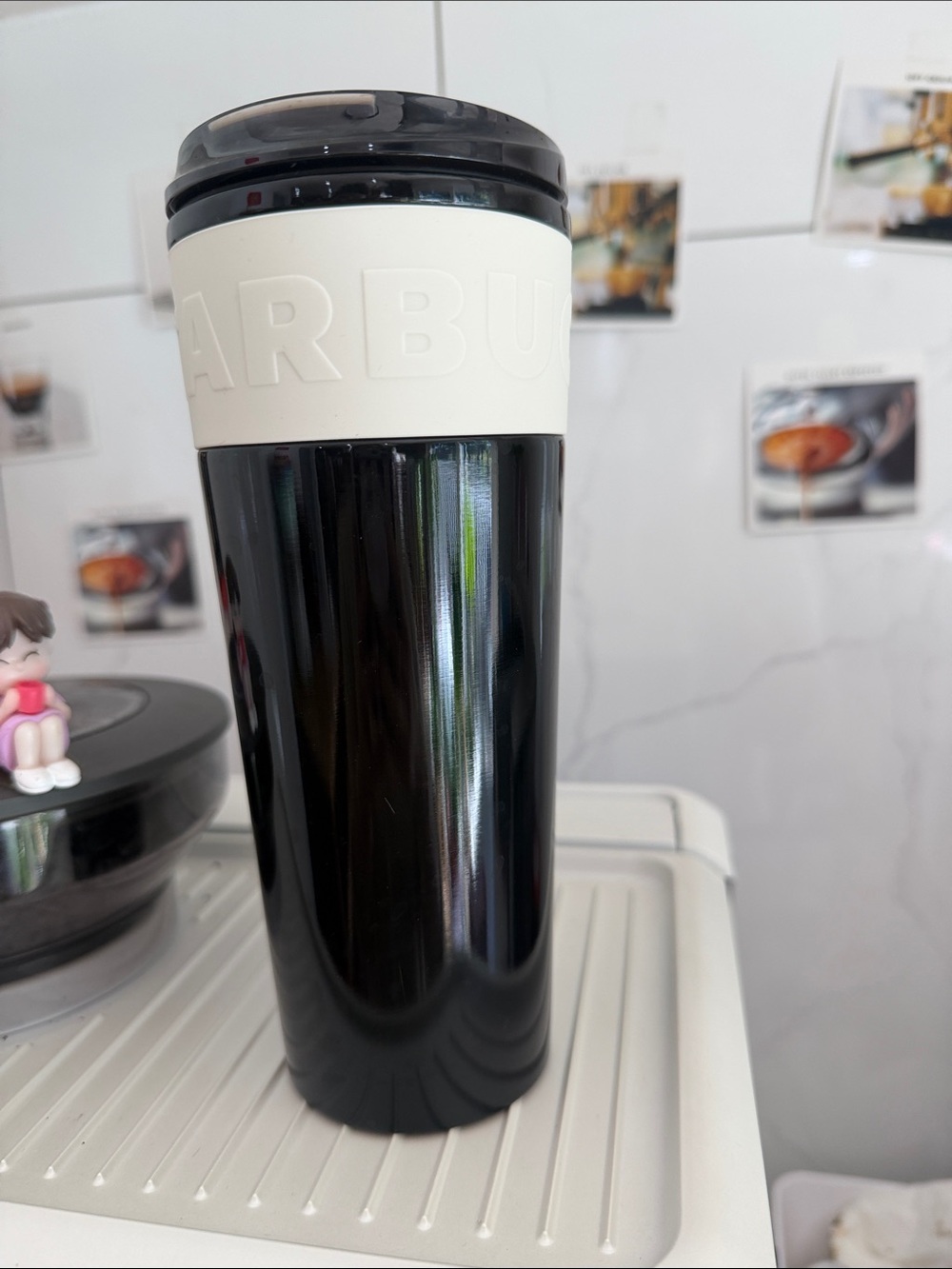 Starbucks Black and White Insulated Travel Mug